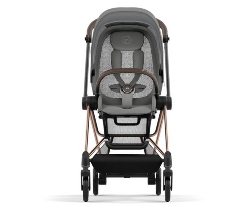 Cybex Mios 3.0 Soho Grey + Cloud Z I-Size + Rose gold frame Bērnu Ratiņi 4in1