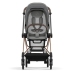 Cybex Mios 3.0 Soho Grey + Cloud Z I-Size + Rose gold frame Bērnu Ratiņi 4in1