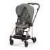 Cybex Mios 3.0 Soho Grey + Cloud Z I-Size + Rose gold frame Bērnu Ratiņi 4in1