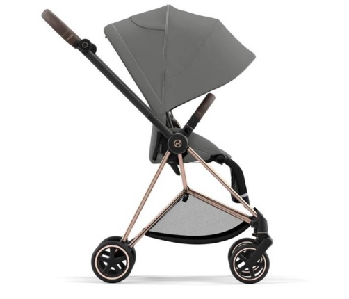 Cybex Mios 3.0 Soho Grey + Cloud Z I-Size + Rose gold frame Bērnu Ratiņi 4in1