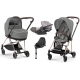 Cybex Mios 3.0 Soho Grey + Cloud Z I-Size + Rose gold frame Детская Коляска 4in1