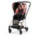 Cybex Mios 3.0 Spring Blossom Dark + Cloud Z I-Size + Chrome Black frame Bērnu Ratiņi 4in1