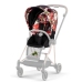 Cybex Mios 3.0 Spring Blossom Dark + Cloud Z I-Size + Chrome Black frame Bērnu Ratiņi 4in1