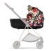 Cybex Mios 3.0 Spring Blossom Dark + Cloud Z I-Size + Chrome Black frame Bērnu Ratiņi 4in1