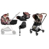 Cybex Mios 3.0 Spring Blossom Dark + Cloud Z I-Size + Chrome Black frame Bērnu Ratiņi 4in1