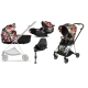 Cybex Mios 3.0 Spring Blossom Dark + Cloud Z I-Size + Chrome Black frame Детская Коляска 4in1