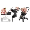 Cybex Mios 3.0 Spring Blossom Light + Cloud Z I-Size + Chrome Black frame Детская Коляска 4in1