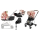 Cybex Mios 3.0 Spring Blossom Light + Cloud Z I-Size + Chrome Brown frame Bērnu Ratiņi 4in1