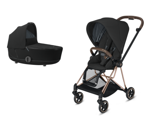 Cybex Mios Deep Black + Rose Gold Frame Детская Коляска 2in1