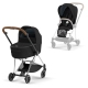 Cybex Mios Deep Black + Chrome Brown Frame Bērnu Ratiņi 2in1