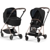 Cybex Mios Deep Black + Rose gold Frame Bērnu Ratiņi 2in1