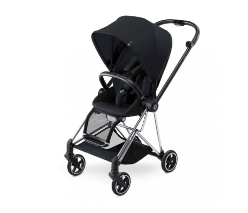 Cybex Mios Deep + Chrome Black Frame Black Bērnu Ratiņi 2in1