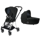 Cybex Mios Deep Black + Chrome Black Frame Детская Коляска 2in1