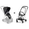 Cybex Mios Dream Grey Simply Flowers +  Chrome Black Frame Sporta rati