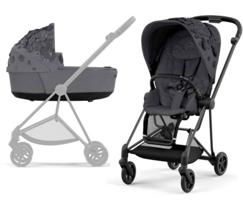 Cybex Mios Dream Grey Simply Flowers + Matt Black Frame Детская Коляска 2in1