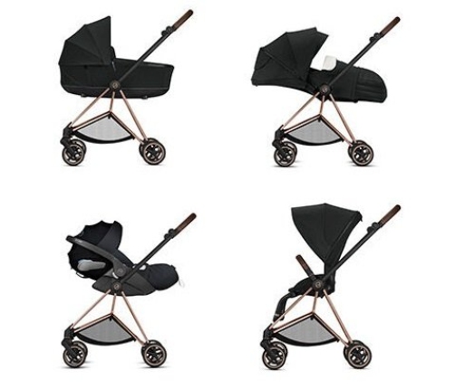 Cybex Mios Dream Grey Simply Flowers Pastaigu Bloks