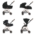 Cybex Mios Dream Grey Simply Flowers Pastaigu Bloks