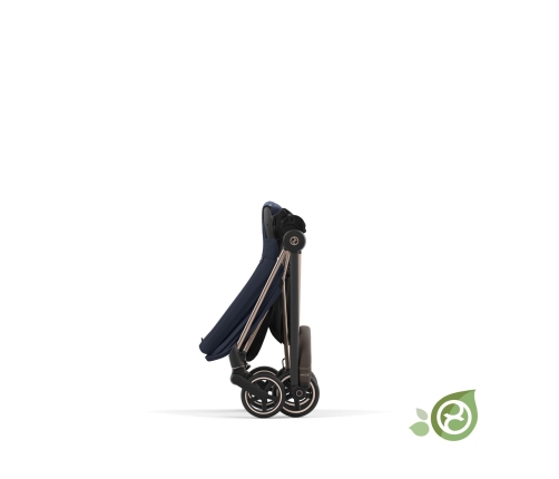 Cybex Mios Eco Dark Navy + Chrome Black Frame Bērnu Ratiņi 2in1