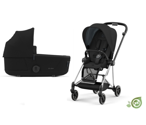 Cybex Mios Eco Onyx Black + Chrome Black Frame Детская Коляска 2in1