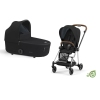 Cybex Mios Eco Onyx Black + Chrome Brown Frame Bērnu Ratiņi 2in1