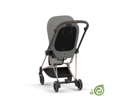 Cybex Mios Eco Pearl Grey + Chrome Black Frame Bērnu Ratiņi 2in1