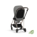 Cybex Mios Eco Pearl Grey + Chrome Brown Frame Bērnu Ratiņi 2in1