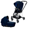 Cybex Mios Indigo Blue + Chrome Black Frame Bērnu Ratiņi 2in1