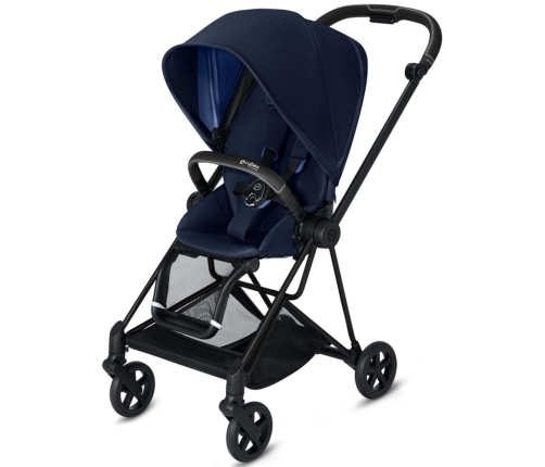 Cybex Mios Indigo Blue + Matt Black Frame Bērnu Ratiņi 2in1