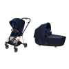 Cybex Mios Indigo Blue + Rose Gold Frame Bērnu Ratiņi 2in1