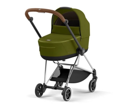 Cybex Mios Khaki Green + Chrome Brown Frame Bērnu Ratiņi 2in1