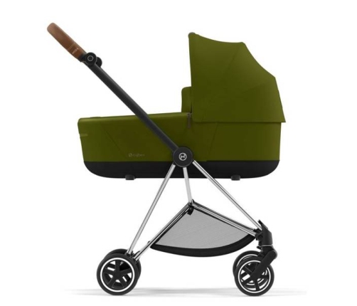 Cybex Mios Khaki Green + Chrome Brown Frame Bērnu Ratiņi 2in1