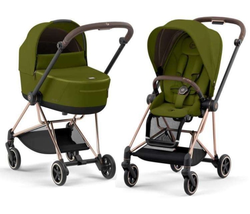 Cybex Mios Khaki Green Pastaigu Bloks