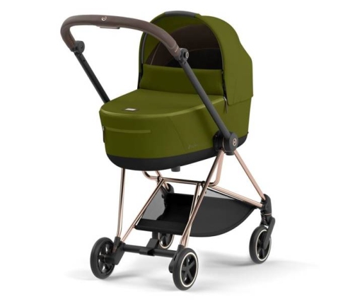 Cybex Mios Khaki Green + Rose gold Frame Bērnu Ratiņi 2in1