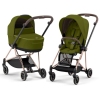 Cybex Mios Khaki Green + Rose gold Frame Bērnu Ratiņi 2in1