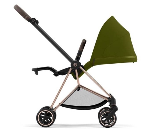 Cybex Mios Khaki Green + Rose gold Frame Bērnu Ratiņi 2in1