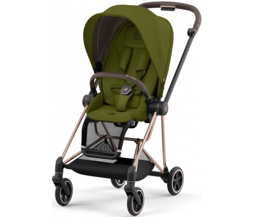 Cybex Mios Khaki Green + Rose Gold Frame Sporta rati