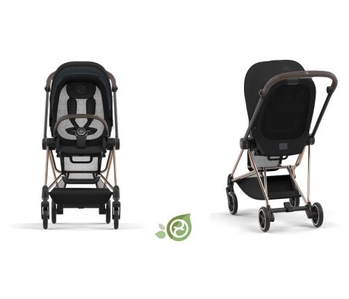 Cybex Mios Lux Conscious Onyx Black Eco Pastaigu Bloks