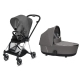 Cybex Mios Manhattan Grey + Chrome Black Frame Bērnu Ratiņi 2in1