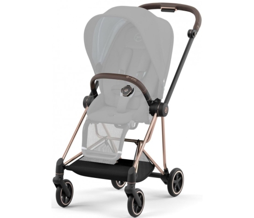 Cybex Mios Manhattan Grey Plus + Chrome Brown Frame Прогулочная Коляска