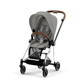 Cybex Mios Manhattan Grey Plus + Chrome Brown Frame Прогулочная Коляска