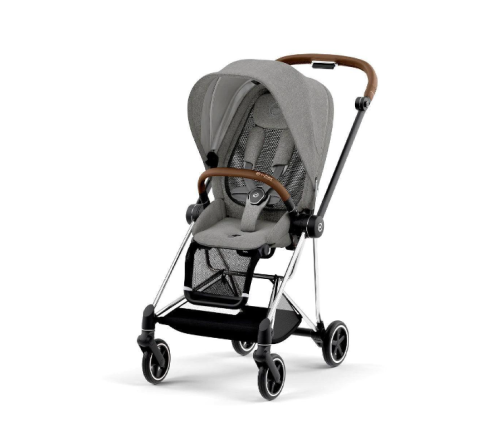 Cybex Mios Manhattan Grey Plus + Chrome Brown Frame Прогулочная Коляска