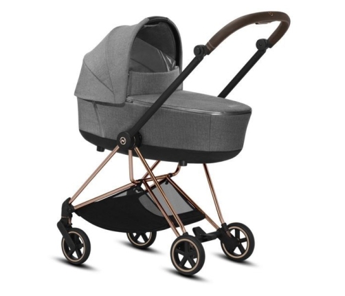 Cybex Mios Manhattan Grey + Rose Gold Frame Bērnu Ratiņi 2in1