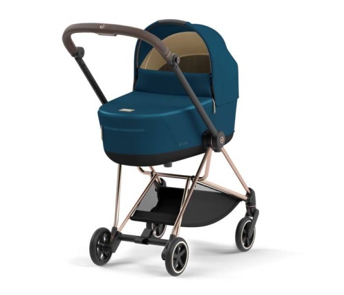 Cybex Mios Mountain Bluen + Rose gold Frame Bērnu Ratiņi 2in1