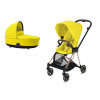 Cybex Mios Mustard Yellow + Rose Gold Bērnu Ratiņi 2in1