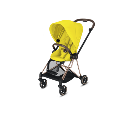 Cybex Mios Mustard Yellow + Rose Gold Bērnu Ratiņi 2in1