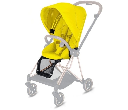 Cybex Mios Mustard Yellow + Rose Gold Bērnu Ratiņi 2in1