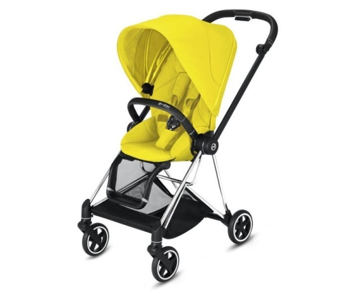 Cybex Mios Mustard Yellow + Chrome Black Frame Bērnu Ratiņi 2in1