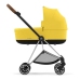 Cybex Mios Mustard Yellow + Chrome Brown Frame Bērnu Ratiņi 2in1