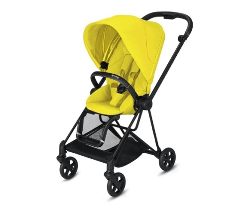 Cybex Mios Mustard Yellow + Matt Black Frame Bērnu Ratiņi 2in1