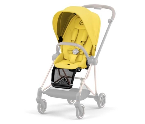 Cybex Mios Mustard Yellow + Rose gold Frame Bērnu Ratiņi 2in1